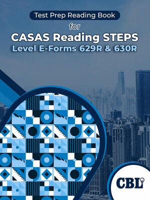 cover image of Test Prep Reading Book for CASAS Reading STEPS  Level E-Forms 629R & 630R